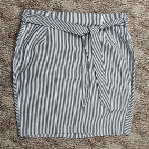 Lane Bryant Womens Size 24 Skirt Stripe High Waist - Picture 2 of 4